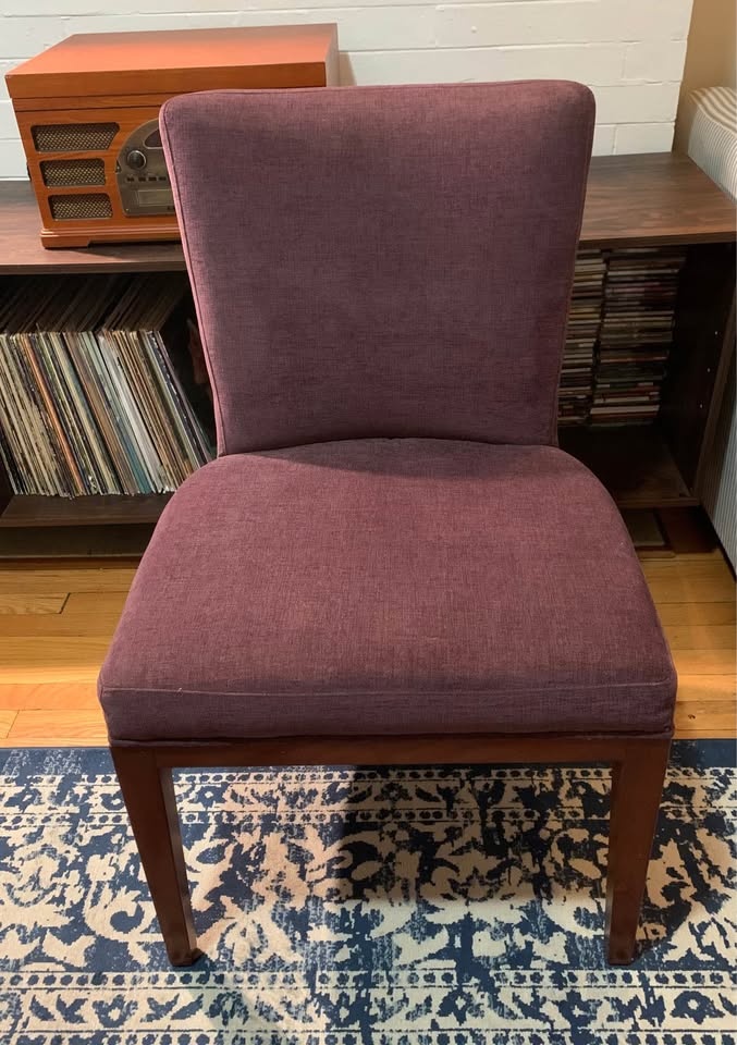 Two Matching Purple Chairs - photo 3