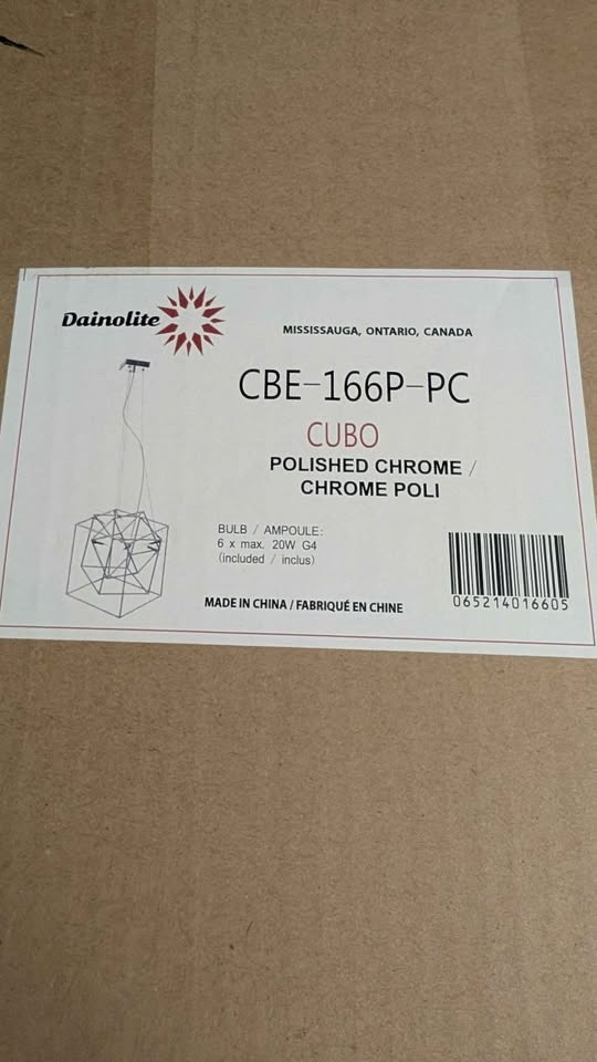 DAINOLITE® 6LT Multi Cube Pendant - Polished Chrome - LED - photo 2