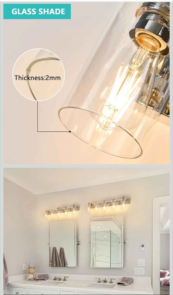 Alaislyc 5-Light Fixture - Brushed Gold - Clear Glass - photo 4