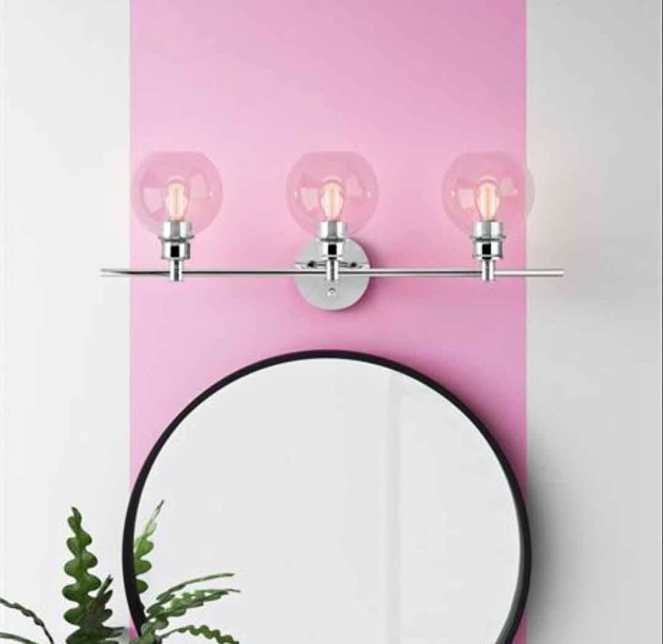 Living District 3-Light Vanity Fixture - Chrome