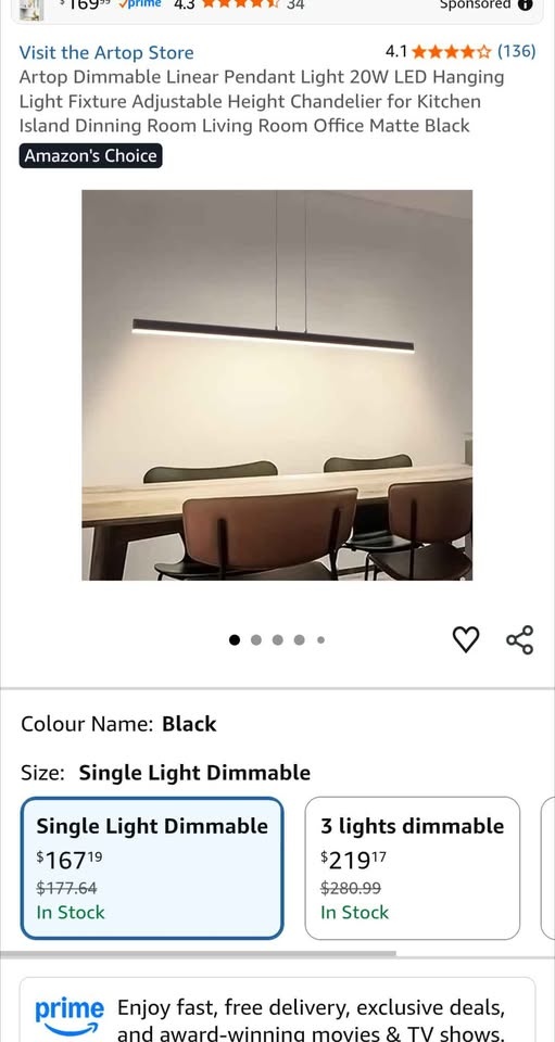 Artop Dimmable Linear Pendant Light - photo 2