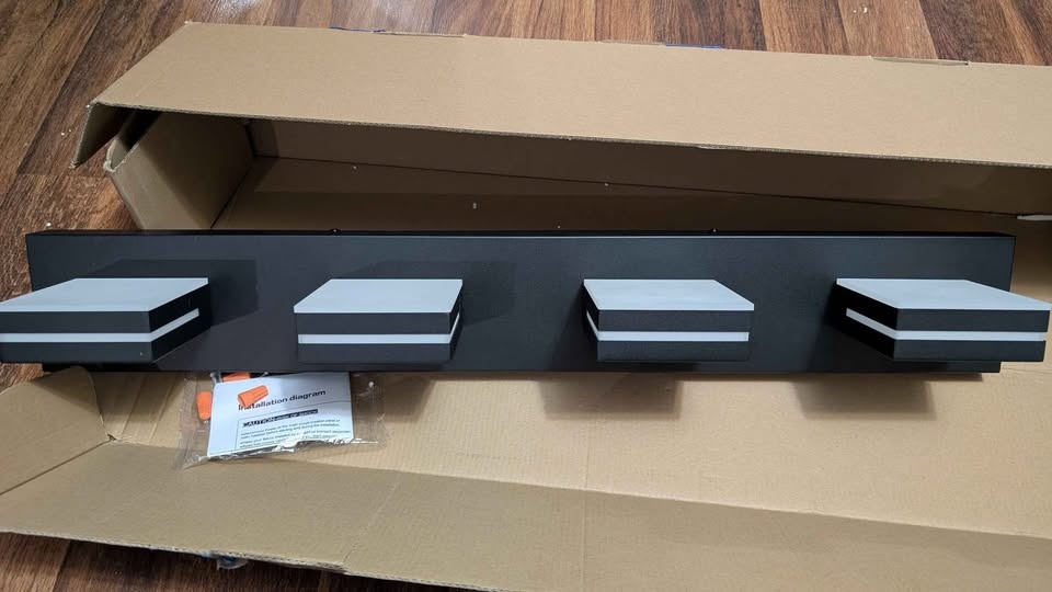 SINERISE LED Modern Bathroom Vanity Light - Matte Black - photo 5
