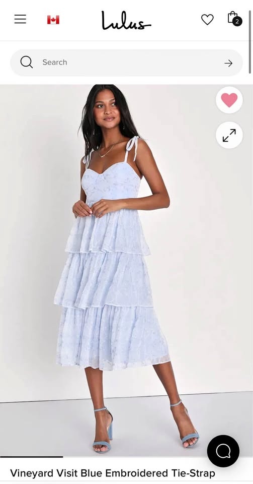 Lulu’s Vinyard Visit Tiered Dress