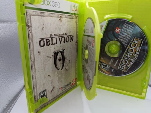BioShock + Oblivion (Xbox 360, 2009) CIB Tested - photo 2