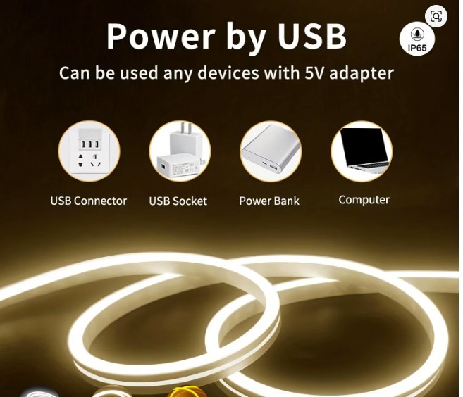 LED Strip Neon Light USB DC 5V Dimmable - photo 3