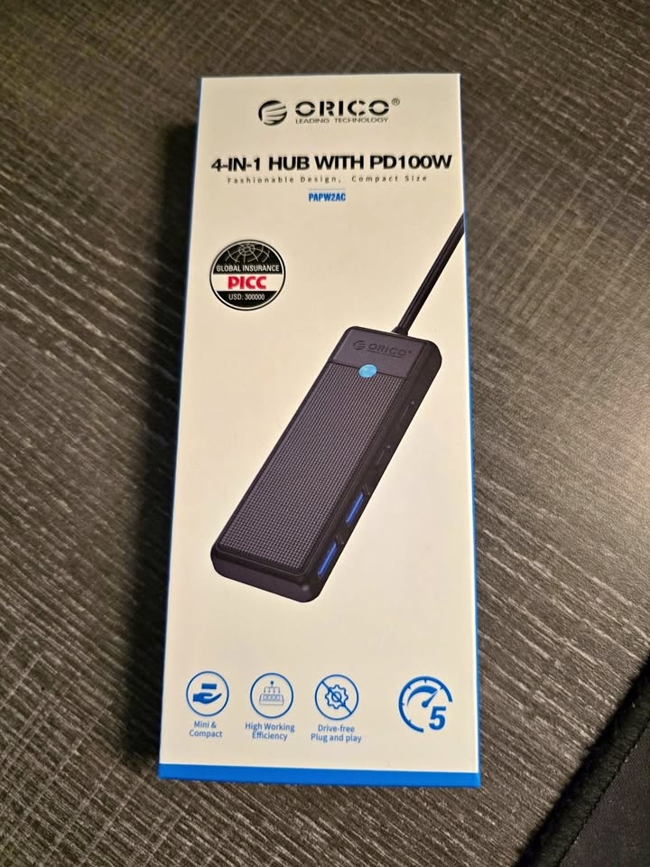 ORICO USB C Hub 4-in-1 USB C Adapter