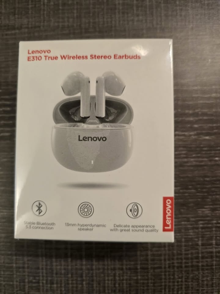 Lenovo E310 True Wireless Stereo Earbuds (White) - photo 5