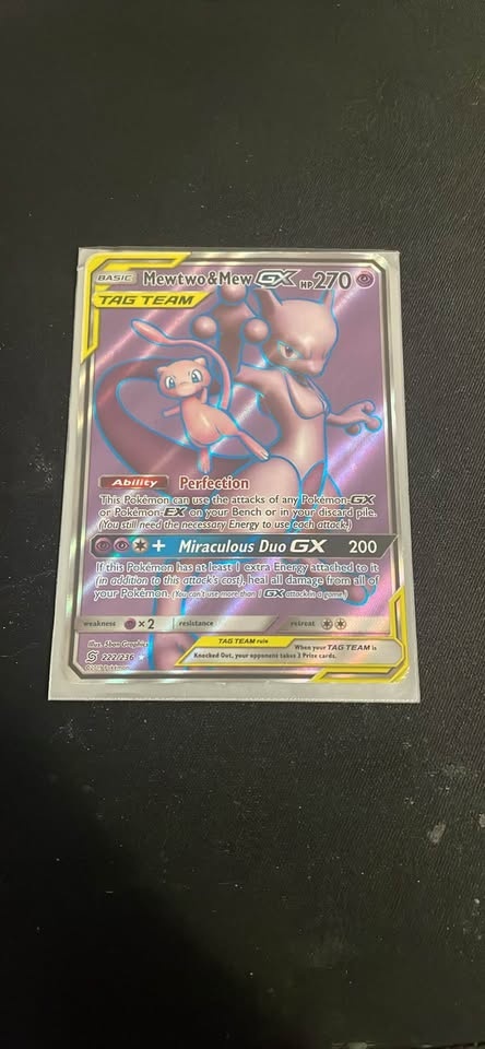 Mewtwo and mew gx tag team for sale - photo 2