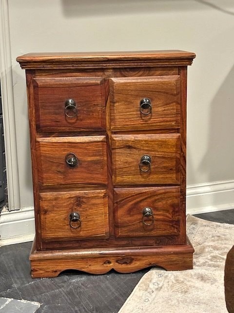 Small wood storage chest