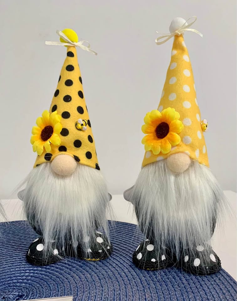 Handcrafted Bumble Bee Angel Gnomes
