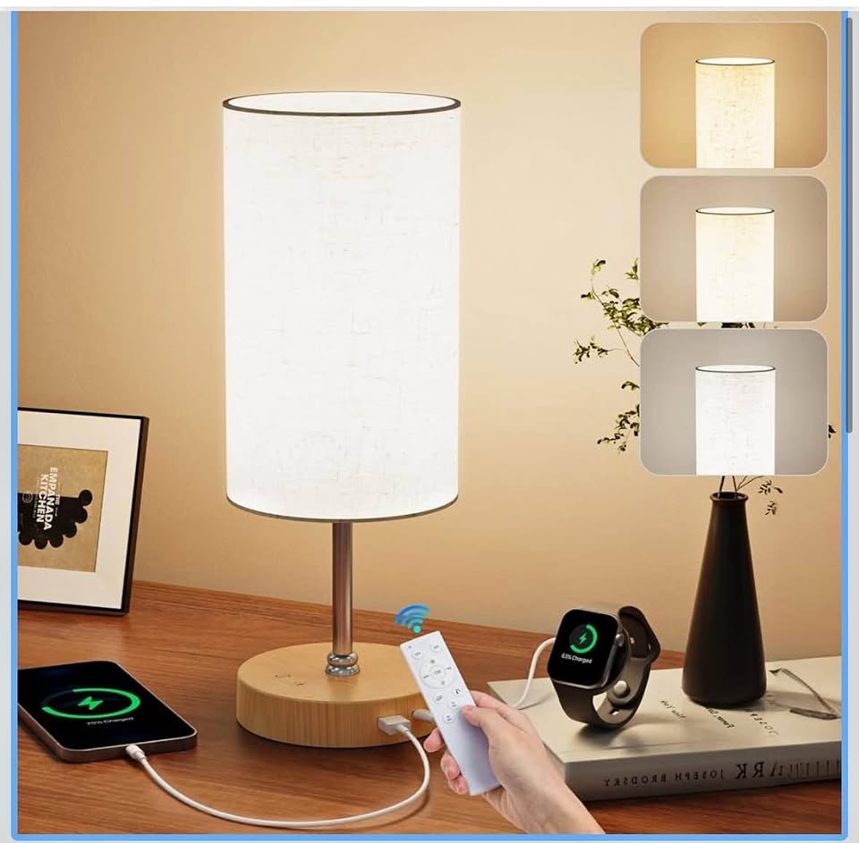 Smart Table Lamp with USB Charging Port