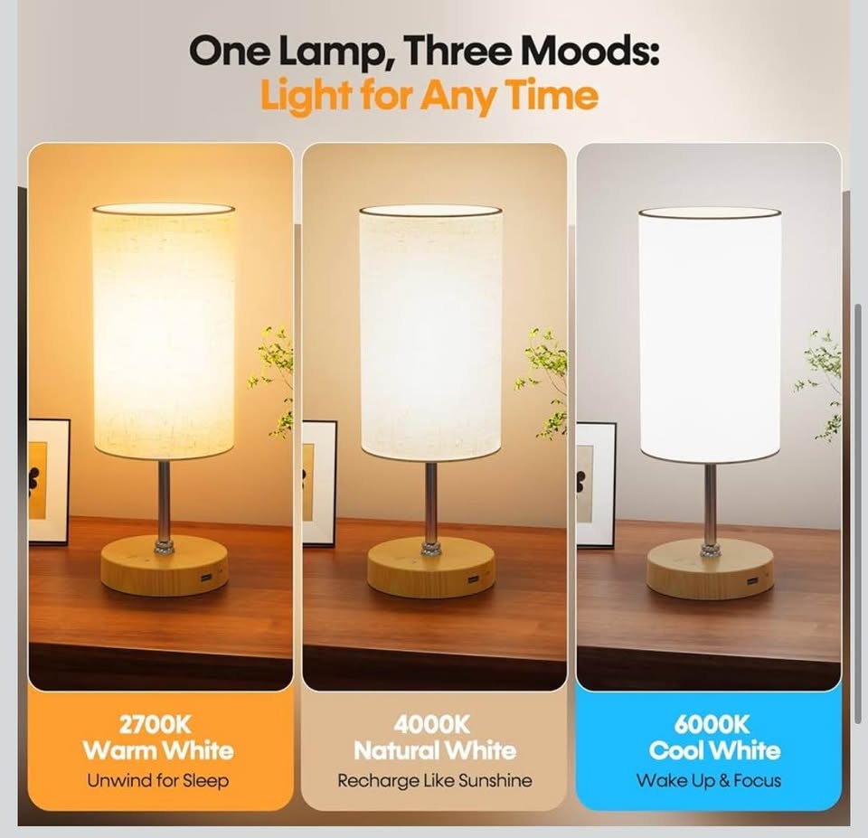 Smart Table Lamp with USB Charging Port - photo 3