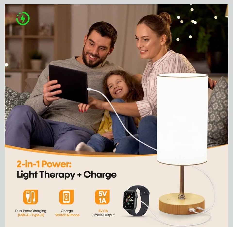 Smart Table Lamp with USB Charging Port - photo 4