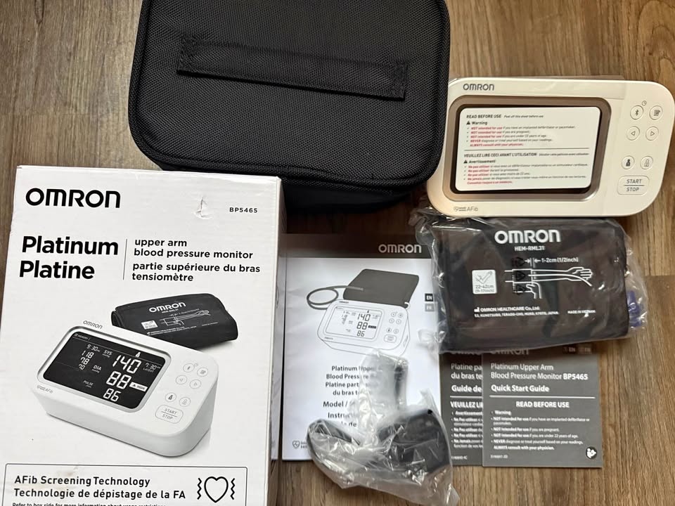 OMRON Platinum BP Monitor 🧡