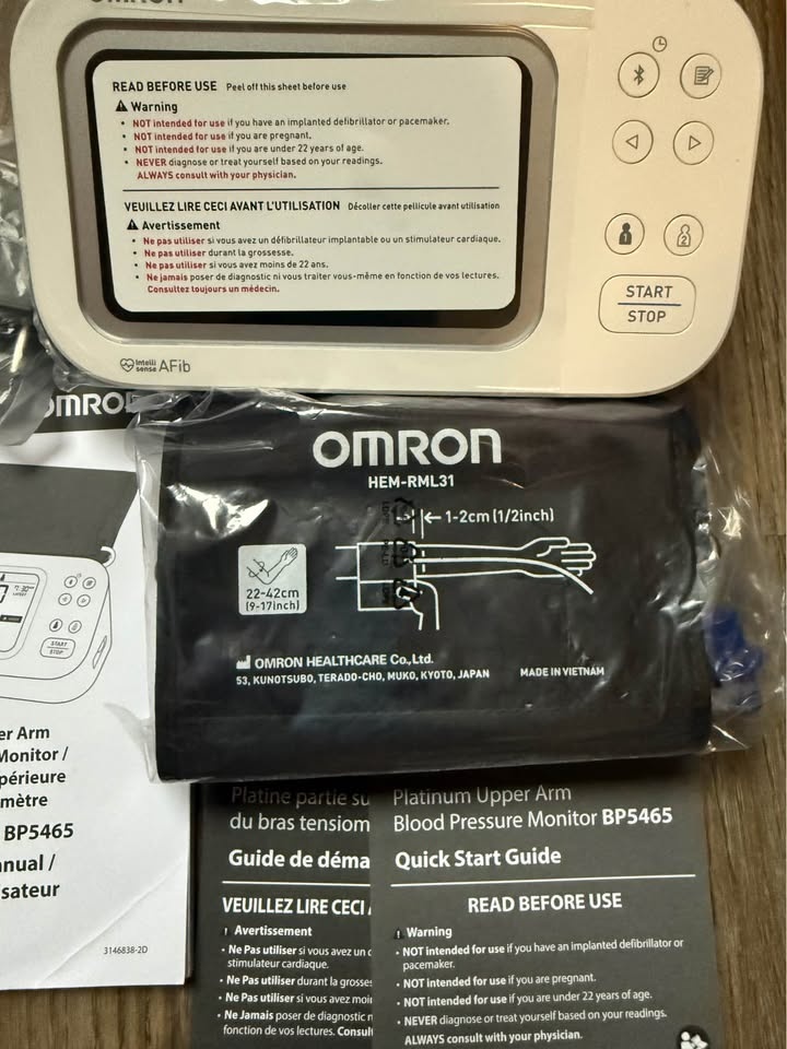 OMRON Platinum BP Monitor 🧡 - photo 2