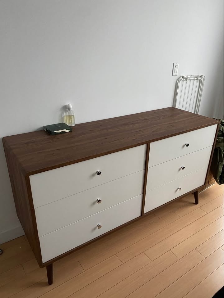 Beautiful 60”walnut wood dresser - photo 5