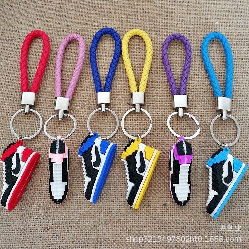 2 PIECES CUTE LITTLE SHOES KEYCHAINS