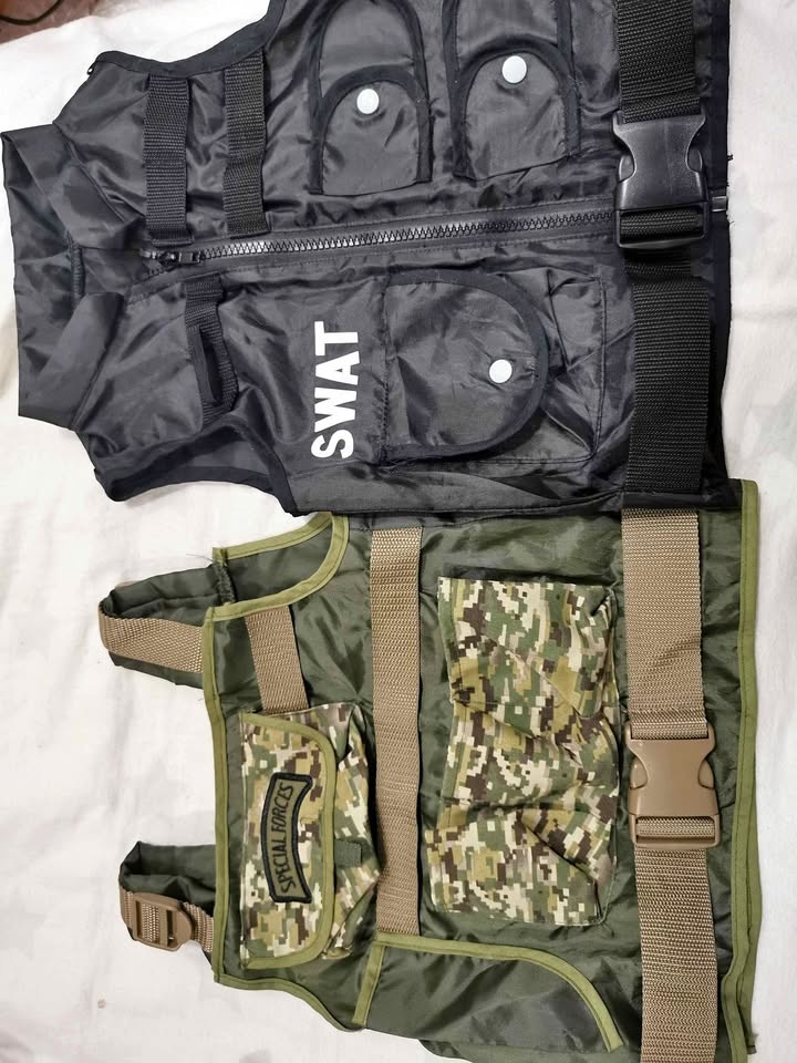 Bundle Sale Kids SWAT Police Costume Vest Lot 3 to 5 Years Old