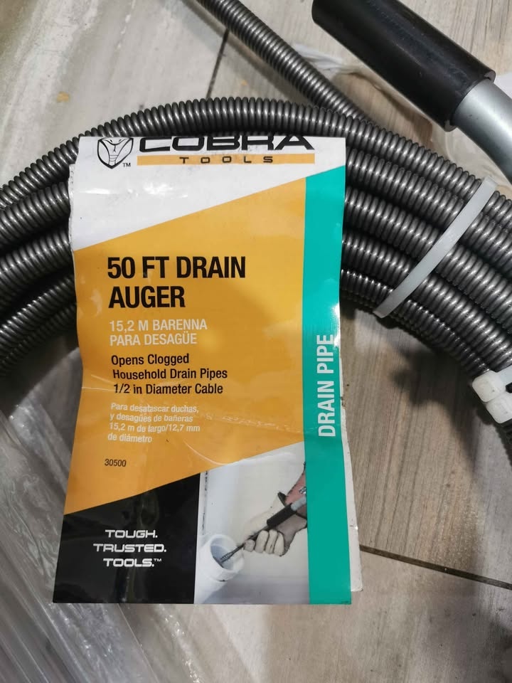 Cobra Heavy Duty Drain Snake - 1/2-in x 50-ft - photo 3