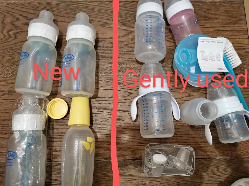 New Dr. Brown, Medela Milk Bottles with Philips Avent Natural Bo