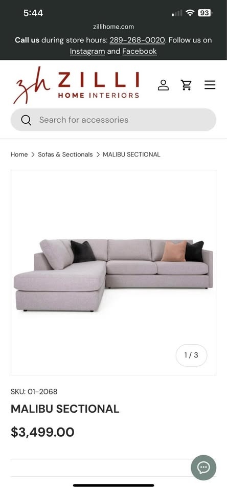 Zilli Home Interiors Modern Sectional Sofa - photo 2