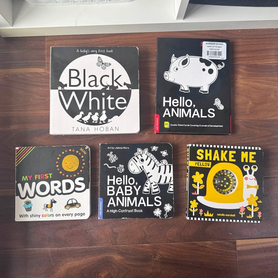 Baby Black&White Books and Flashcards Bundle