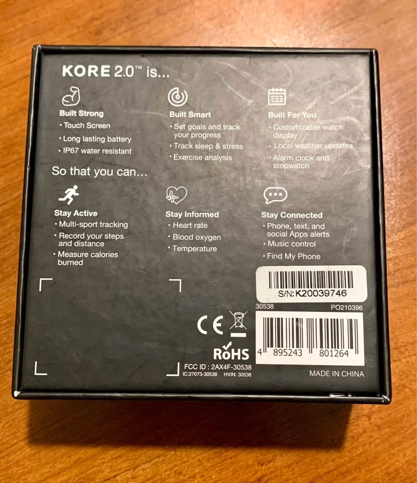 Kore 2.0 Fitness Smart Watch - photo 3