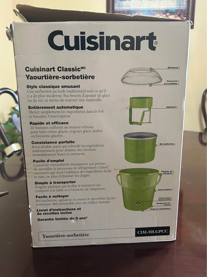 Cuisinart Frozen Yogurt, Ice Cream & Sorbet Maker – Brand New (B - photo 5