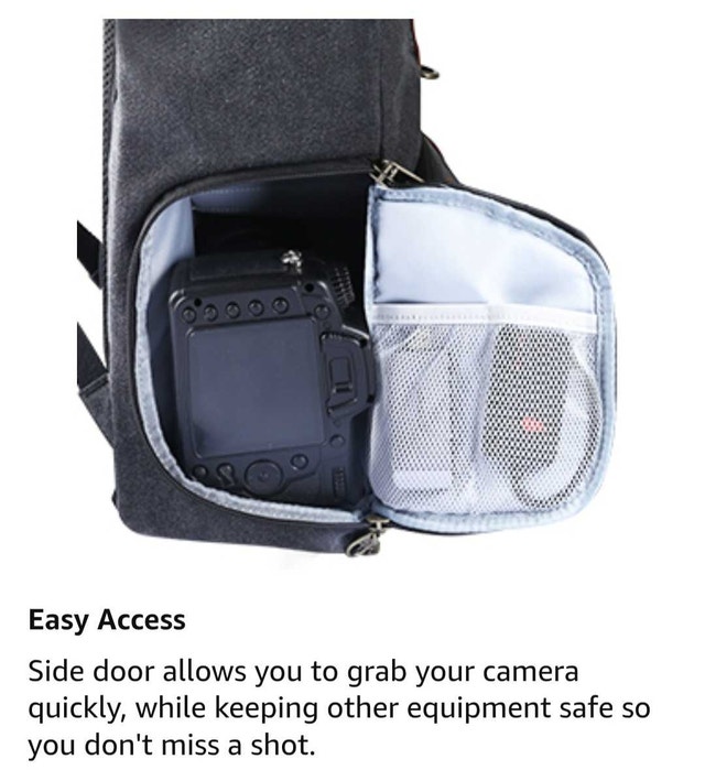 Endurax Canvas Camera Backpack - photo 2