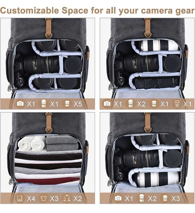 Endurax Canvas Camera Backpack - photo 4