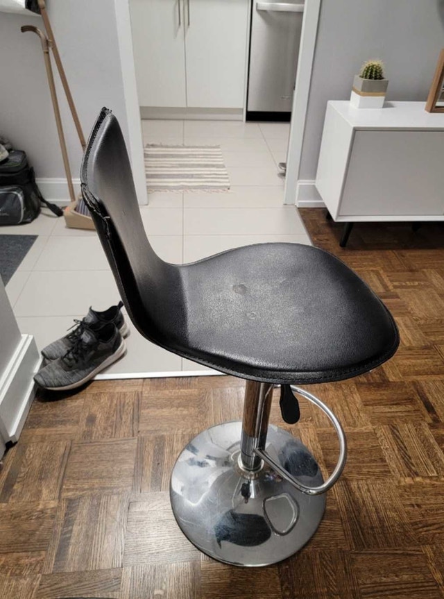 2 Black Swivel Bar Stools - photo 3