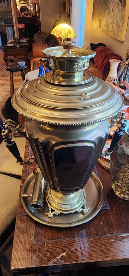 Antique Russian Brass Samovar 1898 Batashev - photo 2