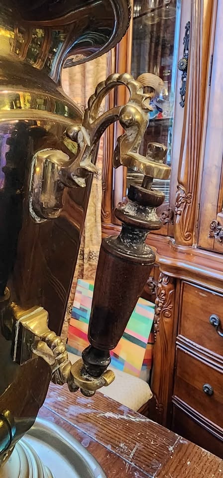 Antique Russian Brass Samovar 1898 Batashev - photo 4