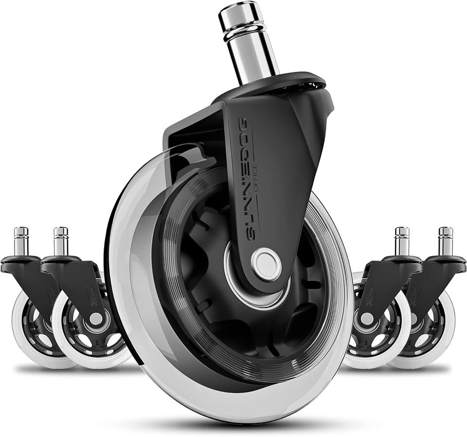 Office Chair Wheels - Heavy Duty Rollerblade Style