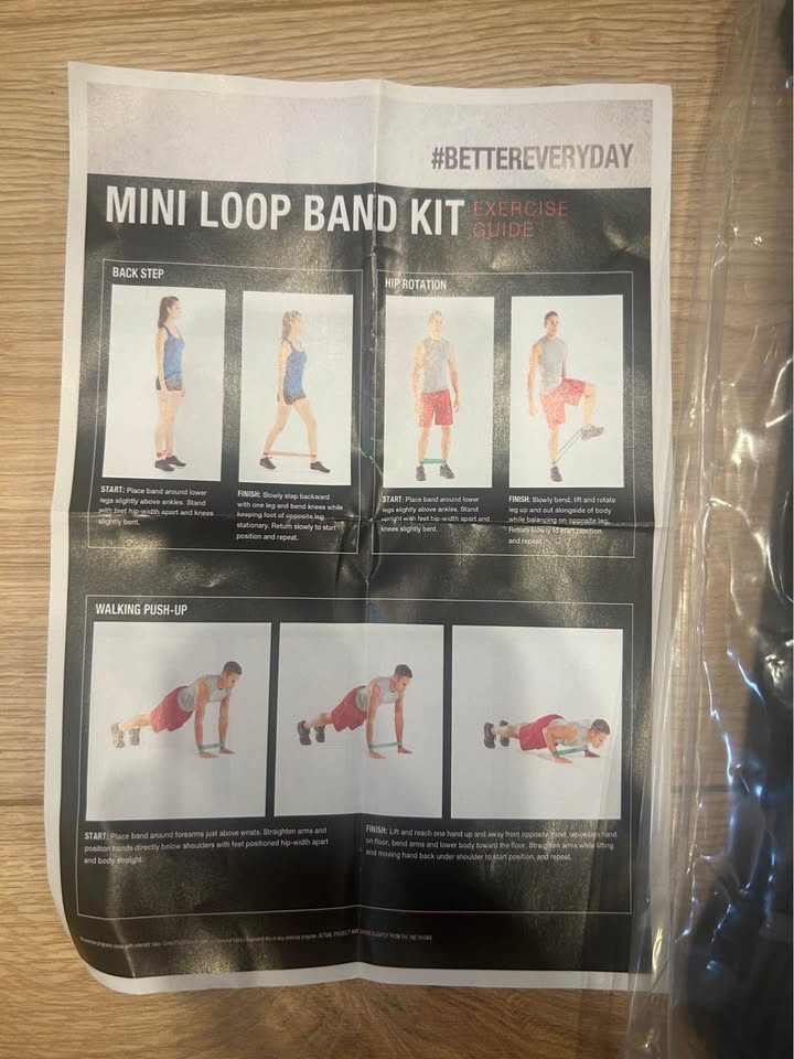 Exercise Loop Bank Kit with handles, door anchor and skipping ro - photo 3