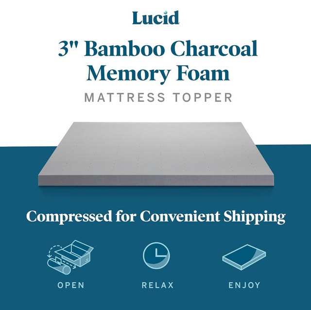 Memory Foam Mattress Topper, Twin - photo 3