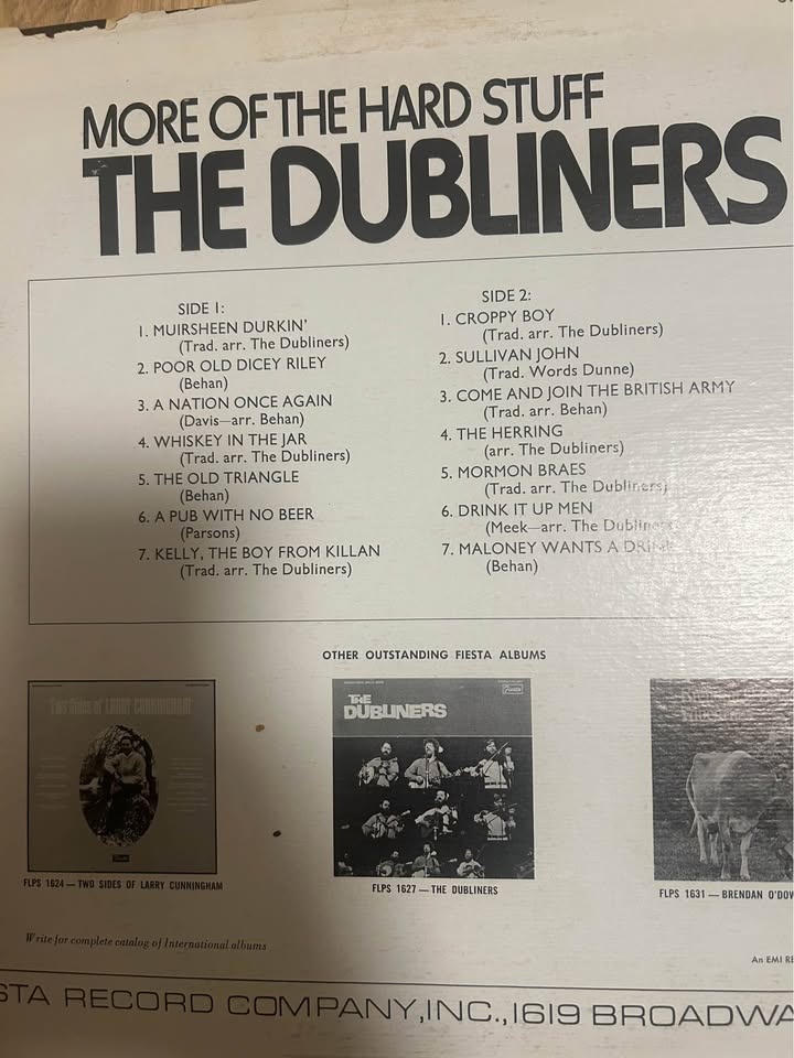The Dubliners - More of the Hard Stuff Vinyl Record - photo 2