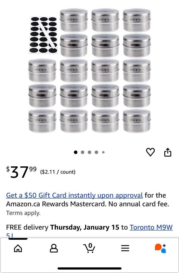 Magnetic spice containers