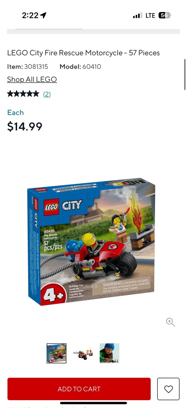 Lego City Fire Rescue Motorcycle - photo 3