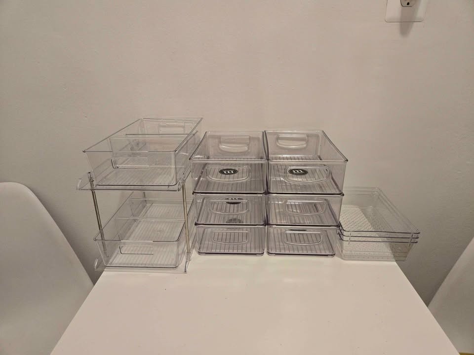 Clear Drawer Organizers / Storage Bins - photo 2