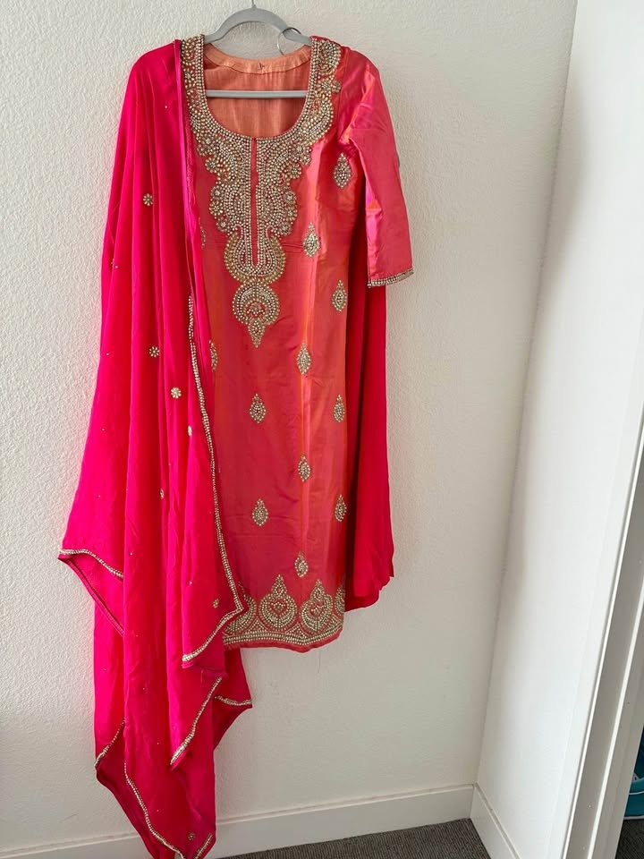 Pink Indian palazzo suit XS-S