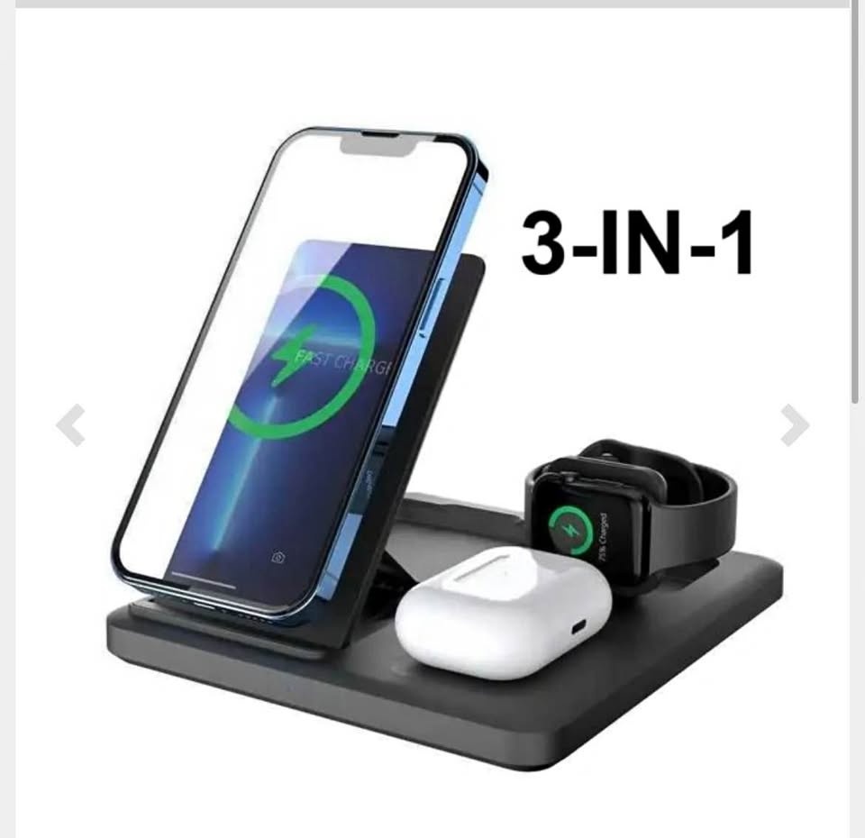 3 in 1 foldable charging station - for apple wireless charger -