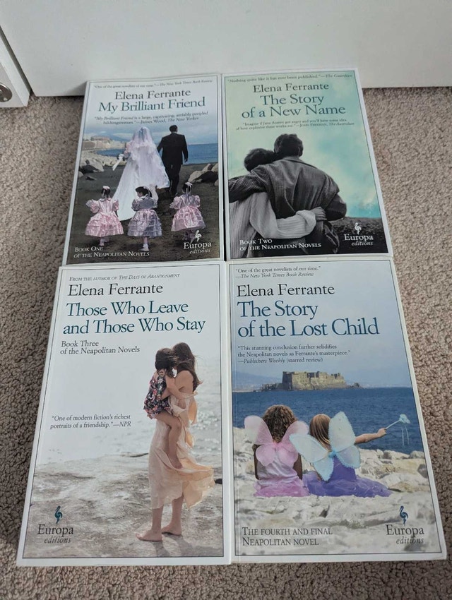 Elena Ferrante Neapolitan Novels Full Lot of 4 books