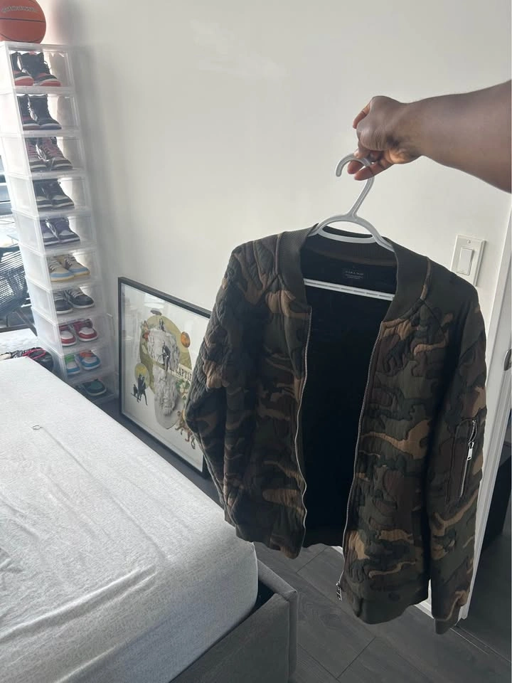 Zara Camo Quilted bomber Jacket - photo 2