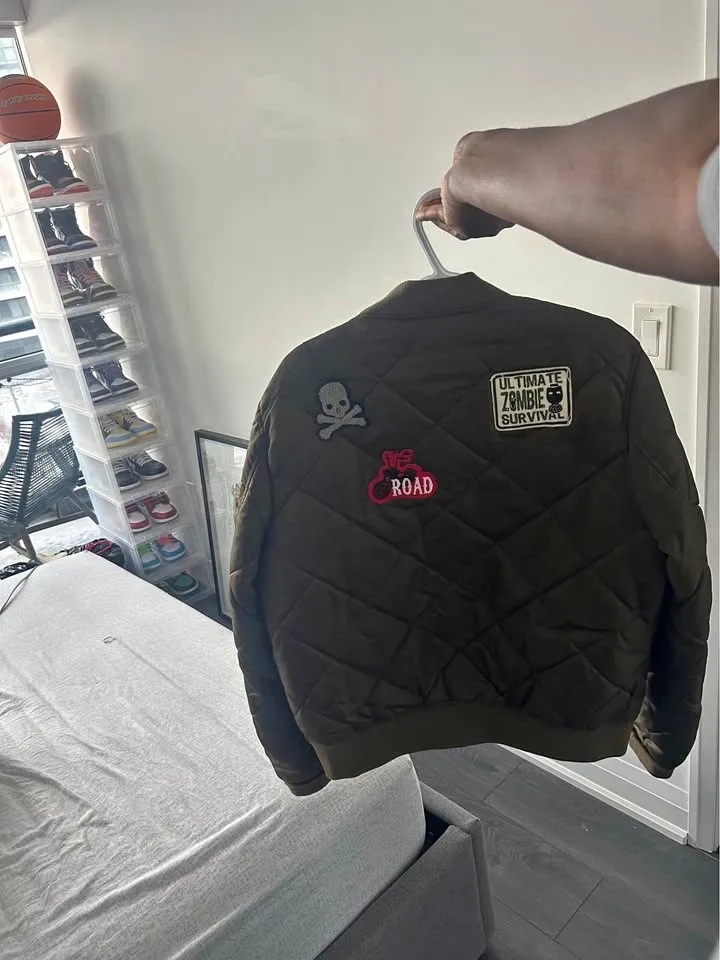 Zara Quilted Bomber Jacket