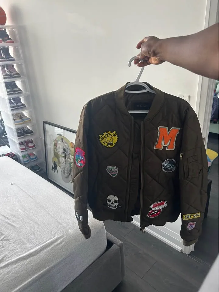 Zara Quilted Bomber Jacket - photo 2