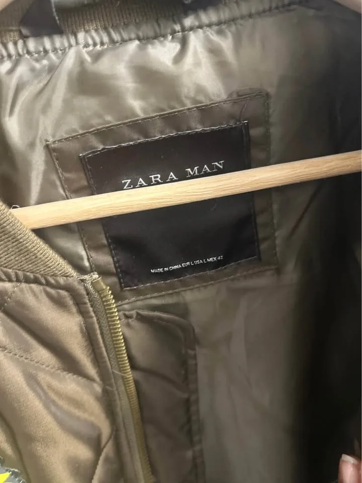 Zara Quilted Bomber Jacket - photo 3
