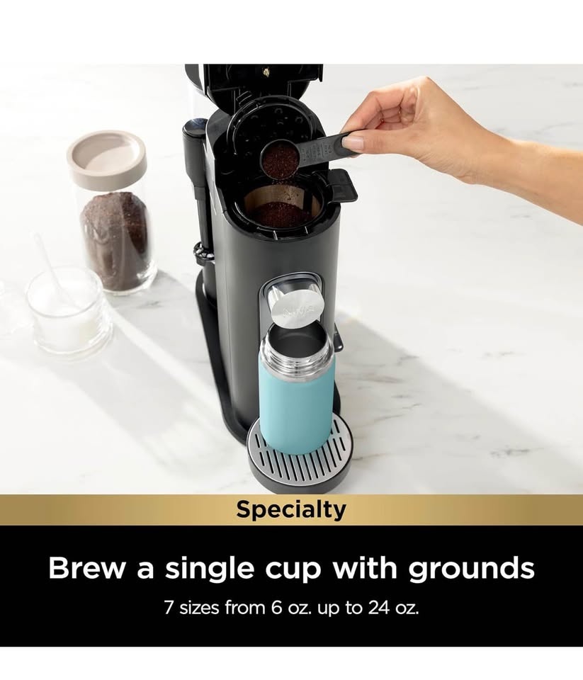 Ninja Single-Serve Coffee Maker | K-Cup & Grounds | Black - photo 2