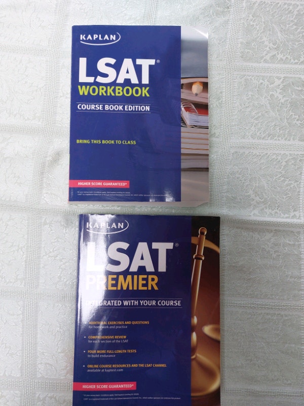 LSAT Kaplan premier and workbook