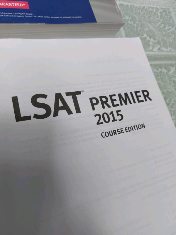 LSAT Kaplan premier and workbook - photo 2